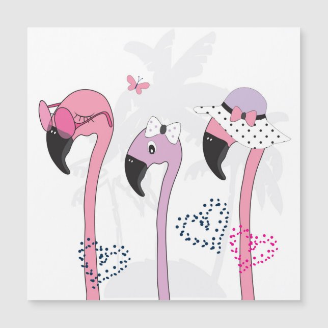 Verano Flamingo: Ilustracion Beach Vintage. (Anverso)