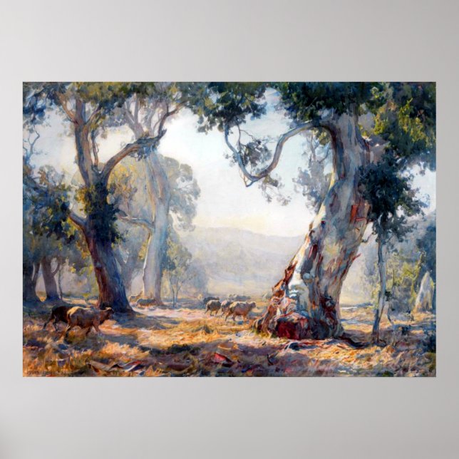 Verano Hans Heysen 1909 Arte Australiano (Frente)