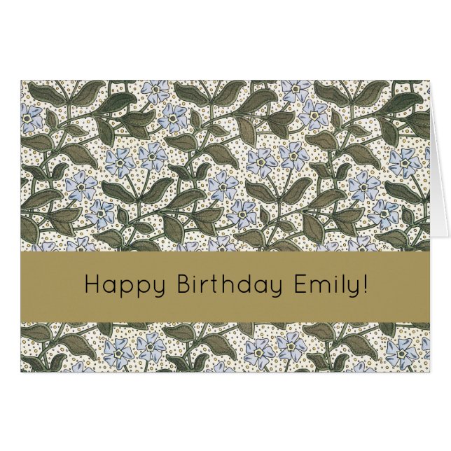 Verano Periwinkle Bonito Flor Elegante Floral (Anverso (Horizontal))