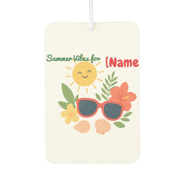 Verano personalizado para Name Ambientador (Anverso)