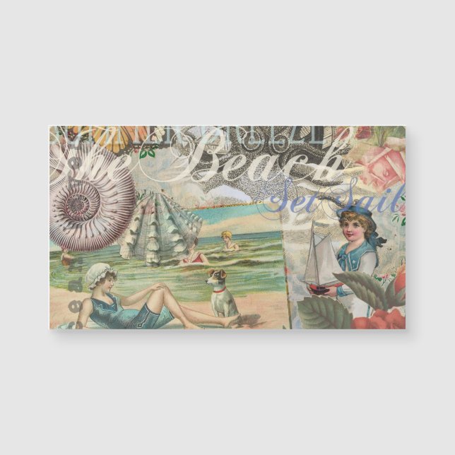 verano playa vintage pulpo antiguo velero (Anverso)