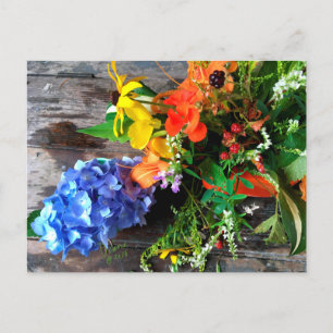 ¡VERANO! postal de flor FARMphemera.com