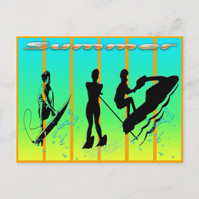 Verano - Postales para deportes acuáticos (Anverso)