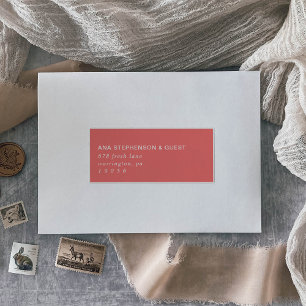 Verano retro   Etiquetas de direcciones de invitad