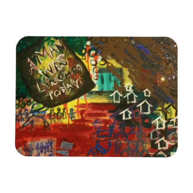 Verano rojo del imán fotográfico de 3"x4" de 1919 (Horizontal)