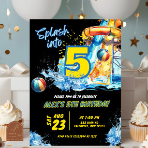 Verano salpicado en cinco invitaciones de fiesta d