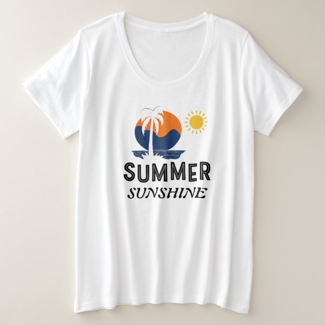 Verano Soleado Mujer Talla Grande (Anverso del diseño)