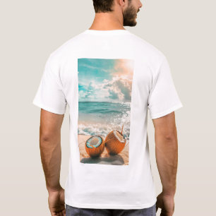 Verano Vibes Beach Coconut Bebe Camiseta Tropical