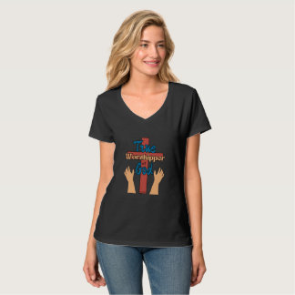 Verdadera adoradora de la camiseta de las mujeres 