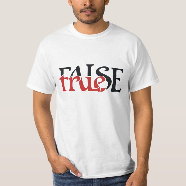 Verdadera camiseta falsa (Anverso)