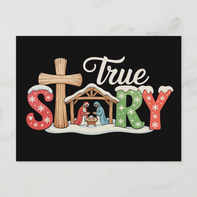 Verdadera Historia Natividad Navidad Jesús Xmas Cr (Anverso)