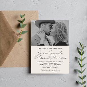 Verdadera sencillez 3 Invitación a matrimonio foto