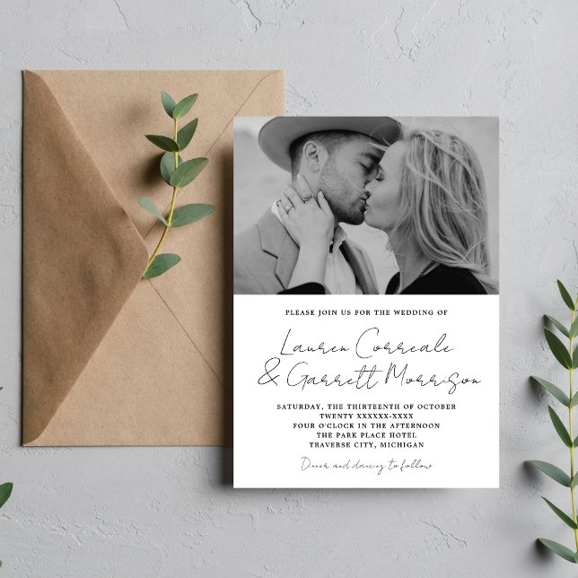Verdadera sencillez 3 Invitación a matrimonio foto (Subido por el creador)