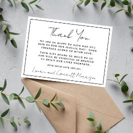 Verdadera simplicidad 3 Nota de agradecimiento en 