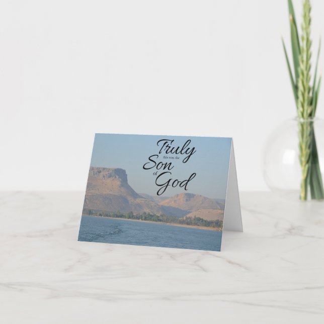 Verdaderamente el Hijo de Dios Tarjeta doblada (Anverso)