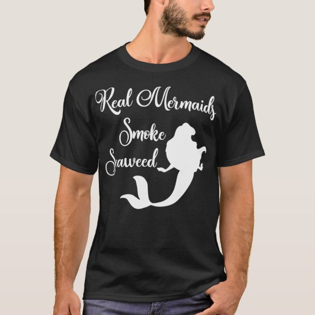 Verdaderas sirenas ahuman camiseta con algas marin (Anverso)