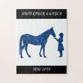 "VERDADERO AMOR" HORSE PUZZLE CON NOMBRE PERSONALI