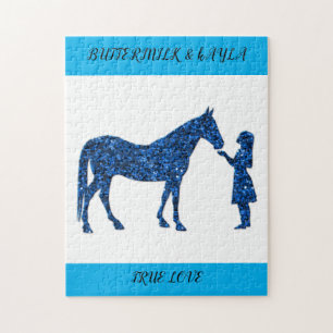 "VERDADERO AMOR" HORSE PUZZLE CON NOMBRE PERSONALI