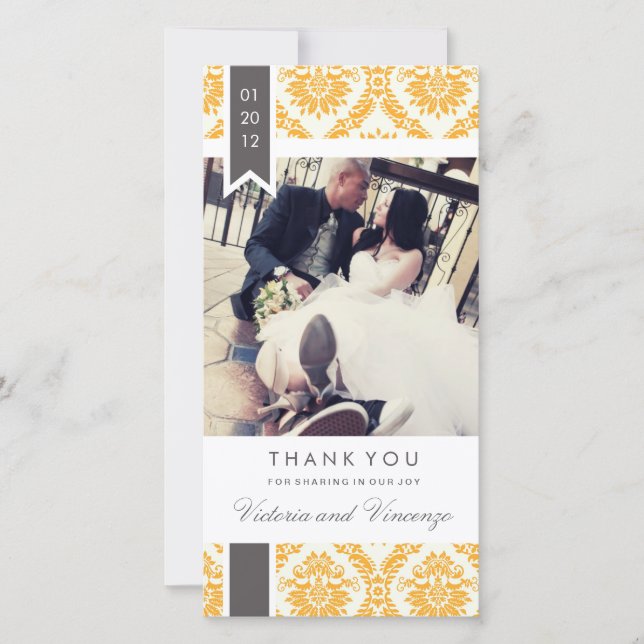 VERDADERO AMOR | Tarjetas de agradecimiento tras l (Anverso)