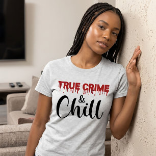 Verdadero crimen y cortar camiseta