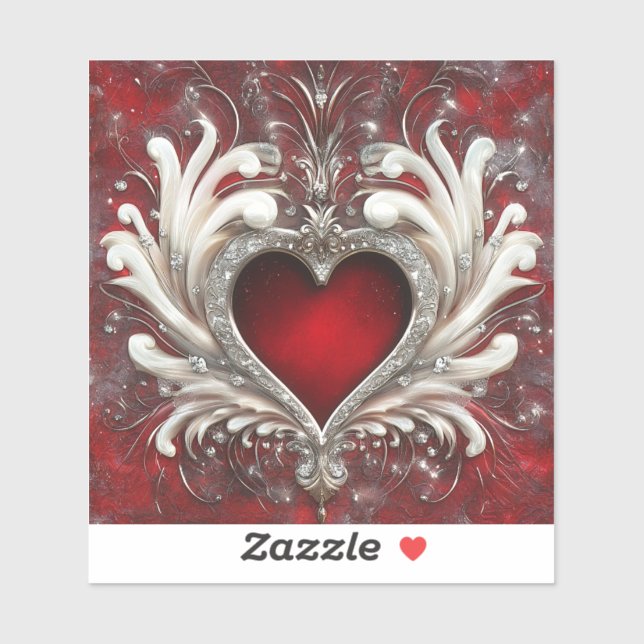 Verdadero Pegatina de corte de vinilo de San Valen (Hoja)