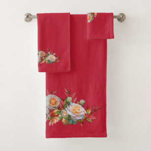 Verdadero rojo con Rosas de color