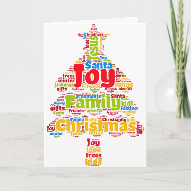 Verdadero significado de Navidades, tarjeta de árb (Anverso)