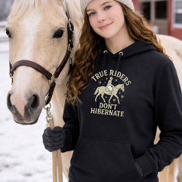 Verdaderos Jinetes No Hibernan Caballo Sudadera co