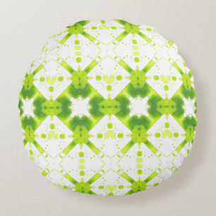 Verdant Mandala Almohada redonda en la planta baja