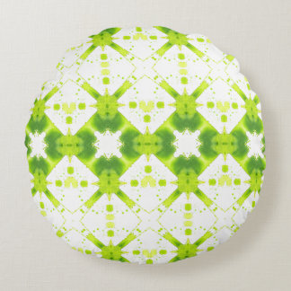 Verdant Mandala Almohada redonda en la planta baja