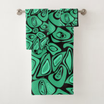 Verde, abstracto, retro