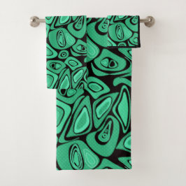Verde, abstracto, retro