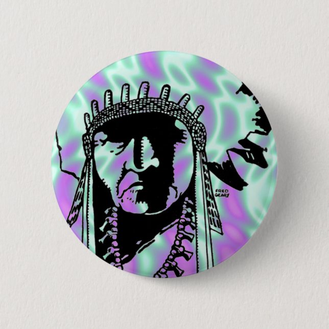 Verde alienígena, botón indio (Anverso)