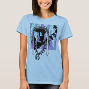 Verde alienígena, camiseta de mujeres indias