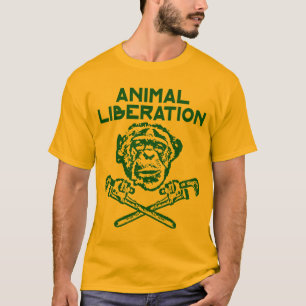 Verde animal de la camiseta de la liberación