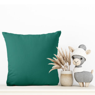 Verde azul medio de moda - Cojín decorativo
