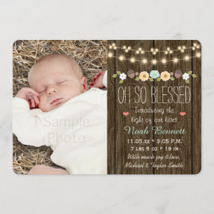 Verde azulada caída Rústica cadena de Invitación d