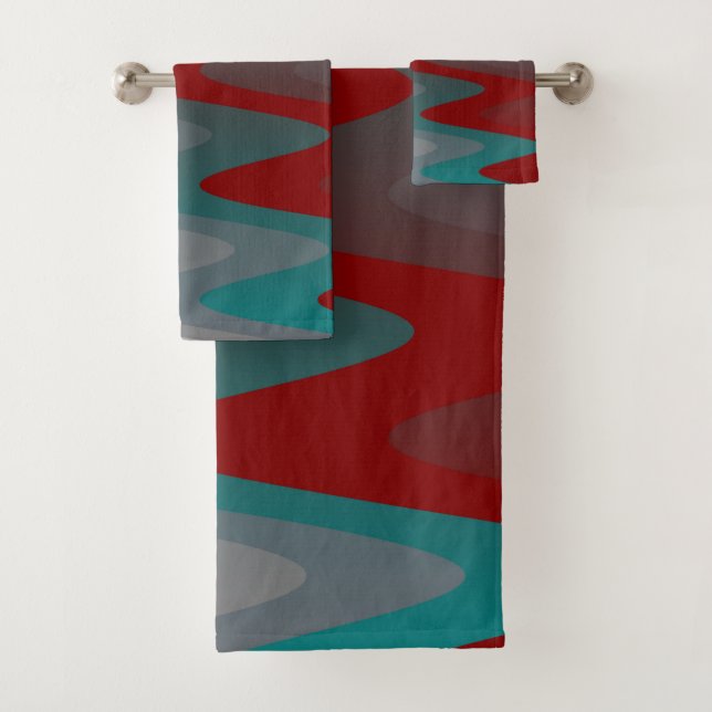 verde azuladas olas grises burdeos (In situ)