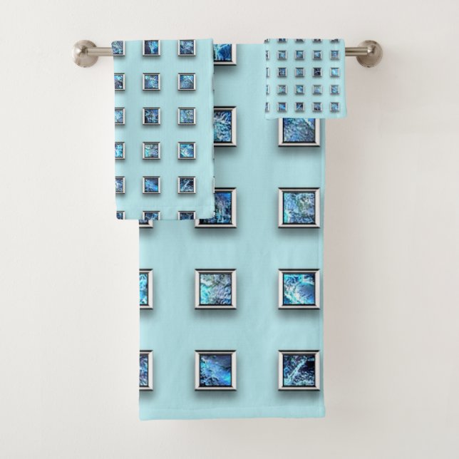 Verde azulado azul y oro Gem moderno (In situ)