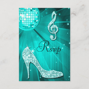 Verde azulado Disco Ball Sparkle Heels RSVP