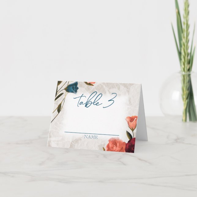 Verde azulado, Rosas de color  plegado Número de t (Anverso)