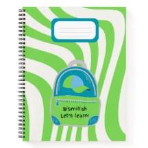 Verde "¡Bismillah aprendamos!" Cuaderno