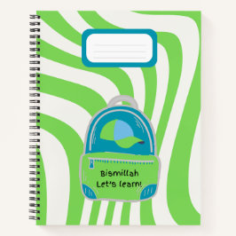 Verde "¡Bismillah aprendamos!" Cuaderno