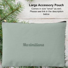 Verde - Bolsa accesoria grande sólida