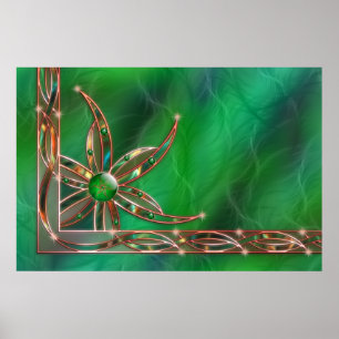 Verde como la impresión de hierba