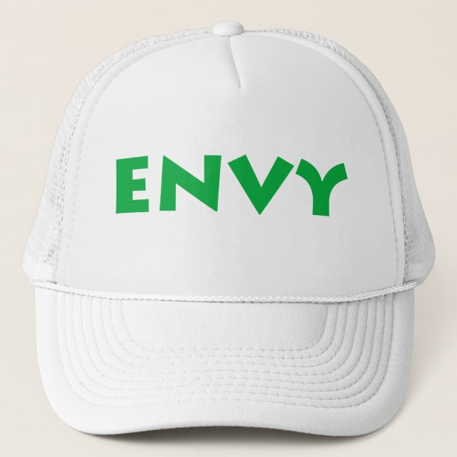 Verde con el gorra del camionero de la envidia (Anverso)
