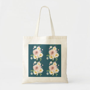 Verde con flores en la bolsa