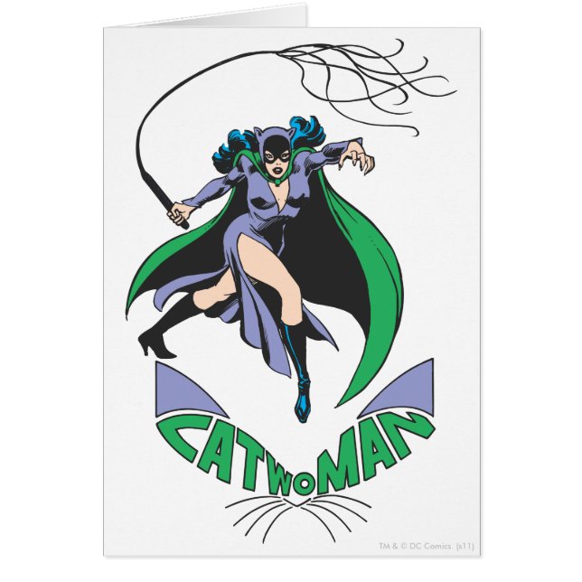 Verde con logotipo y catwoman (Frente)