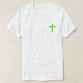 Verde, creo en la camiseta de Jesús