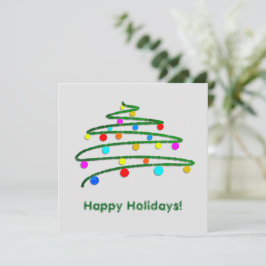 Verde de árbol de Navidad colorido y personalizado